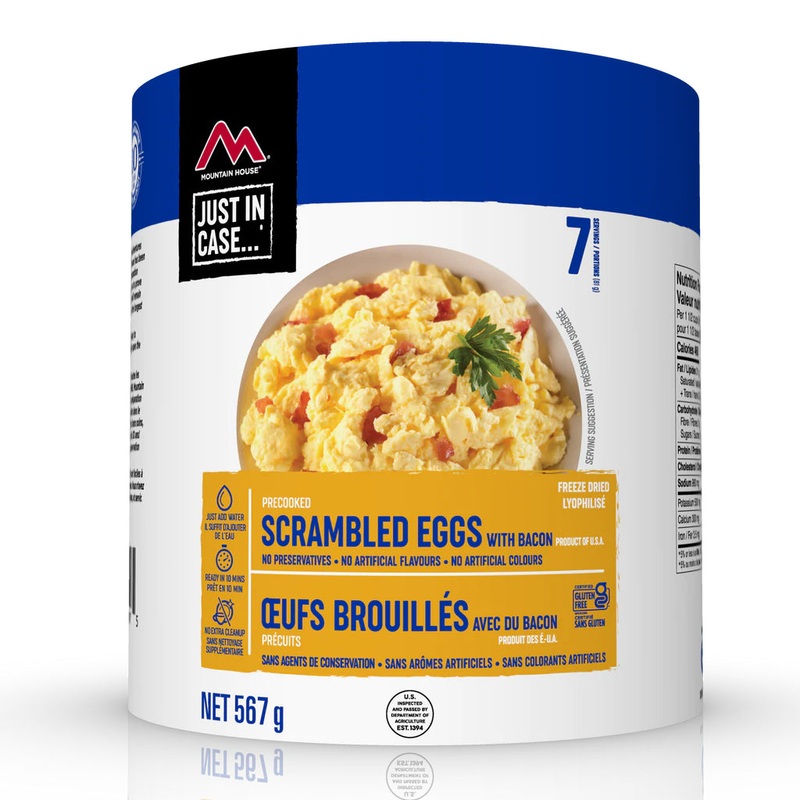 Mountain House Freeze Dried Scrambled Eggs with Bacon (#10 Can)