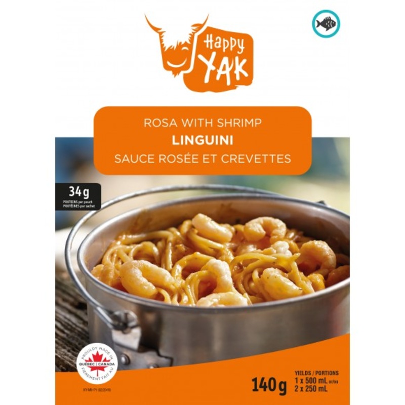 Freeze Dried Linguini Rosa with Shrimp