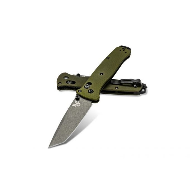 Benchmade Bailout 537GY1| Woodland Green Aluminum Folding Knife