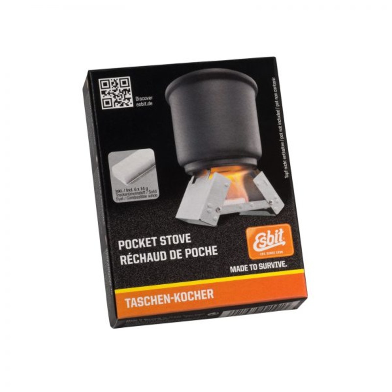 Esbit Foldable Pocket Stove + 6 Fuel Cubes