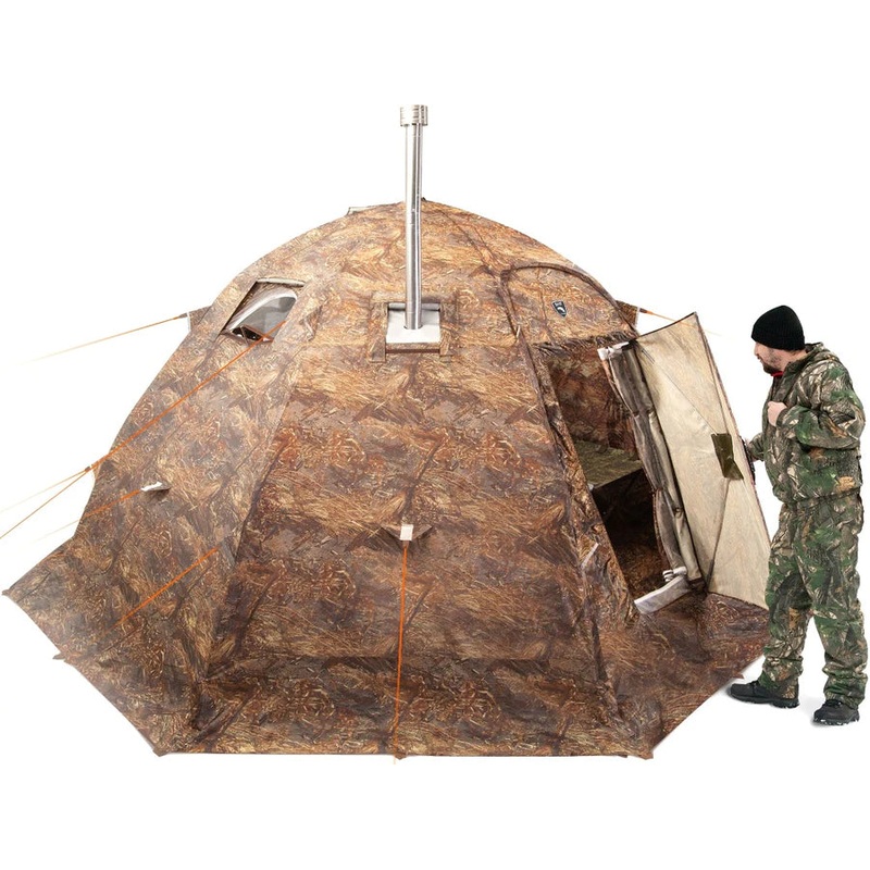 Russian Bear "UP-5" Woodstove Tent with DOOR |  3-8 person