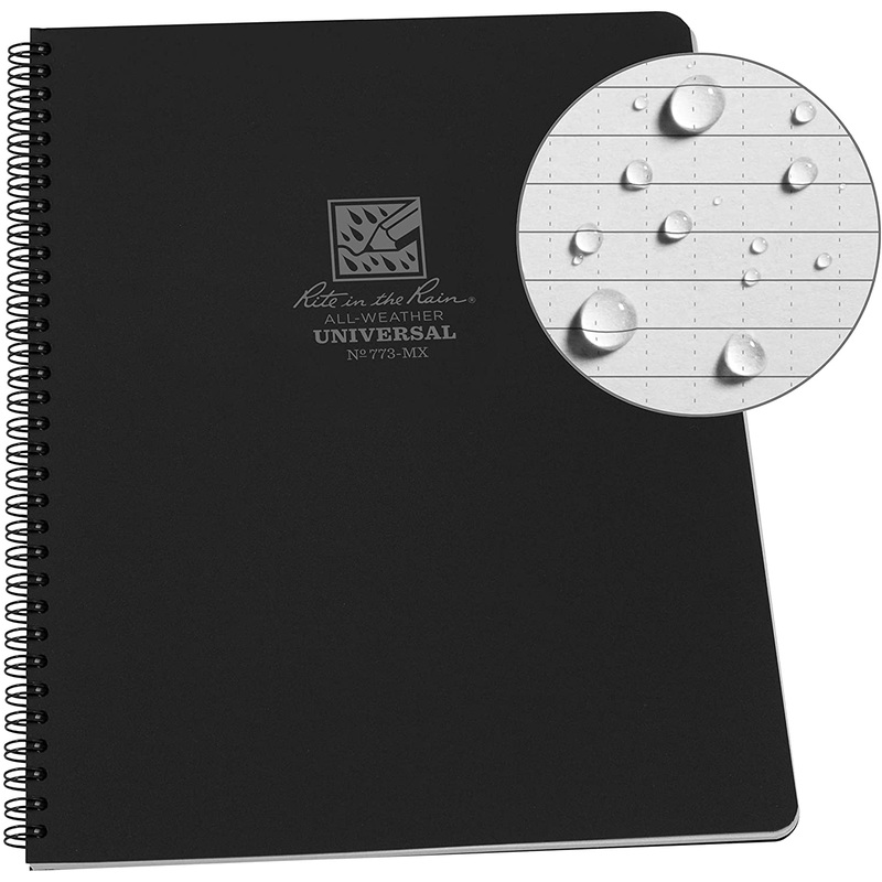 Waterproof Side-Spiral Notebook Rite in the Rain Notepad ( 8-1/2" x 11")