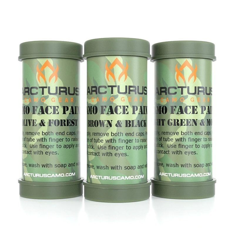 Arcturus Camo Face Paint Sticks | 6 Colors, Double-Sided Tactical Makeup