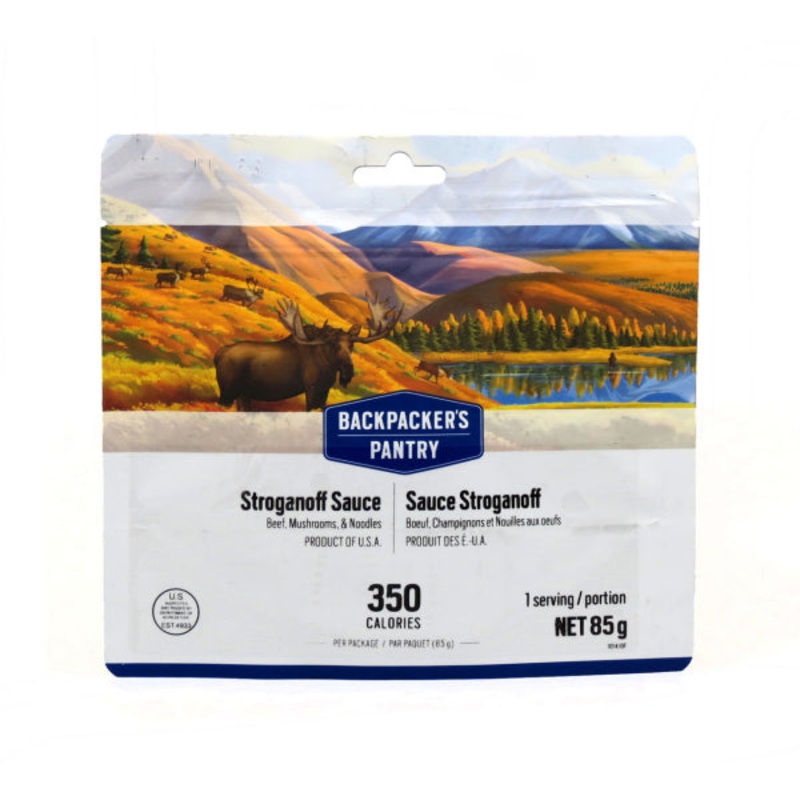 Backpacker's Pantry Freeze Dried Stroganoff Sauce with Egg Noodles, Beef & Mushrooms
