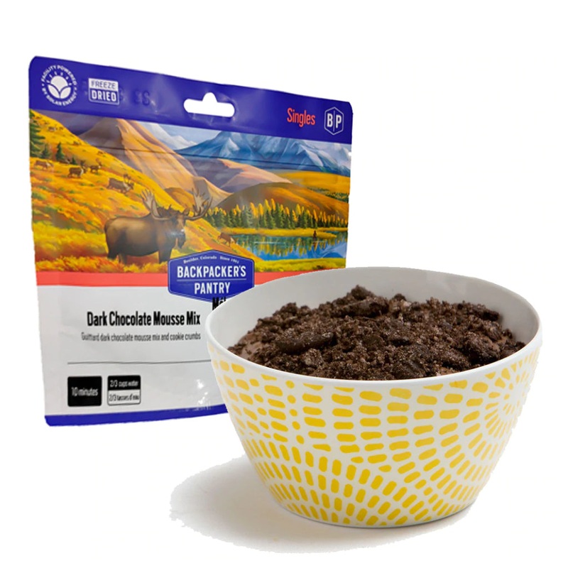 Backpackers Pantry Freeze Dried Dark Chocolate Mousse Mix with Cookie Crumb