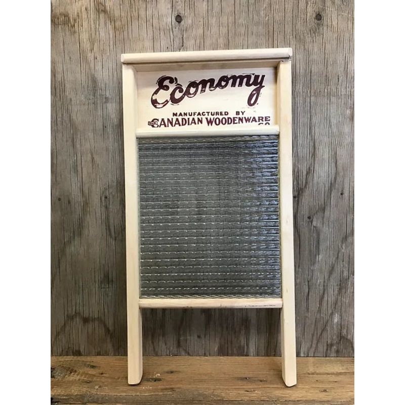 Canadian Woodenware Economy Glass Washboard