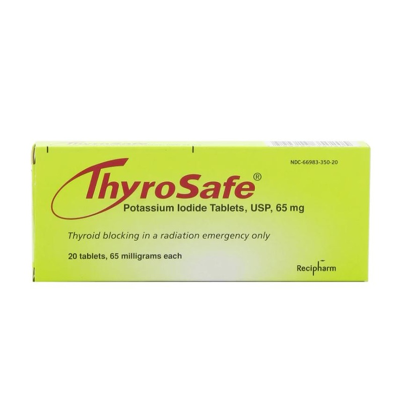 Thyrosafe Potassium Iodide Tablets, 65 Mg, 20-Count (Anti Radiation Tablets)