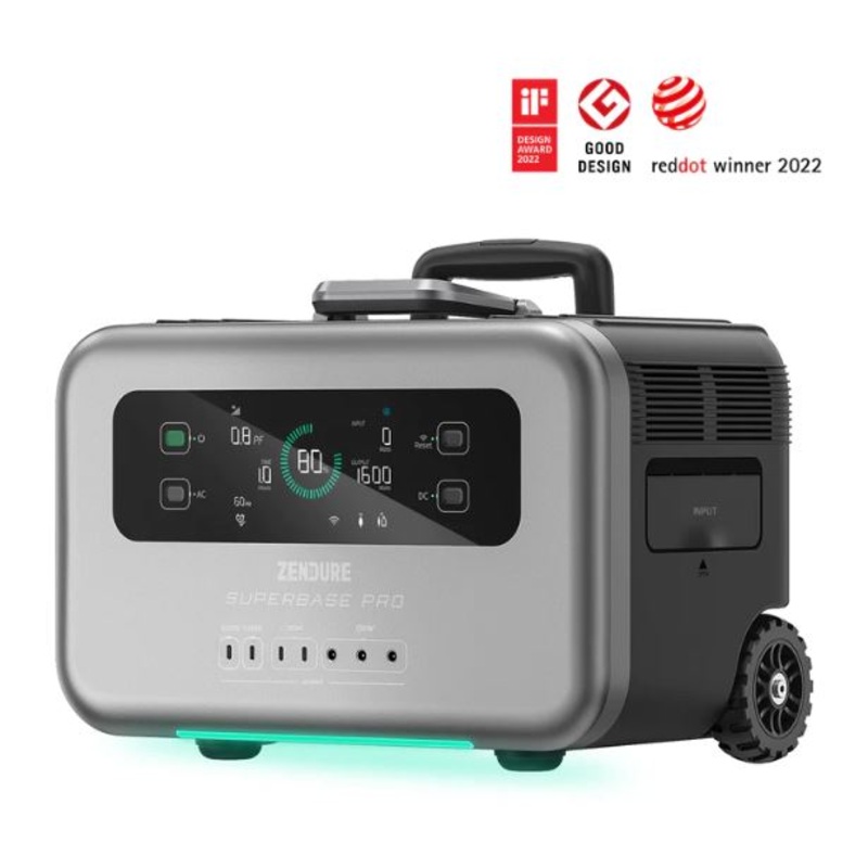 Zendure SuperBase Pro 1500 Portable Power Station (6000 Recharge Cycles)