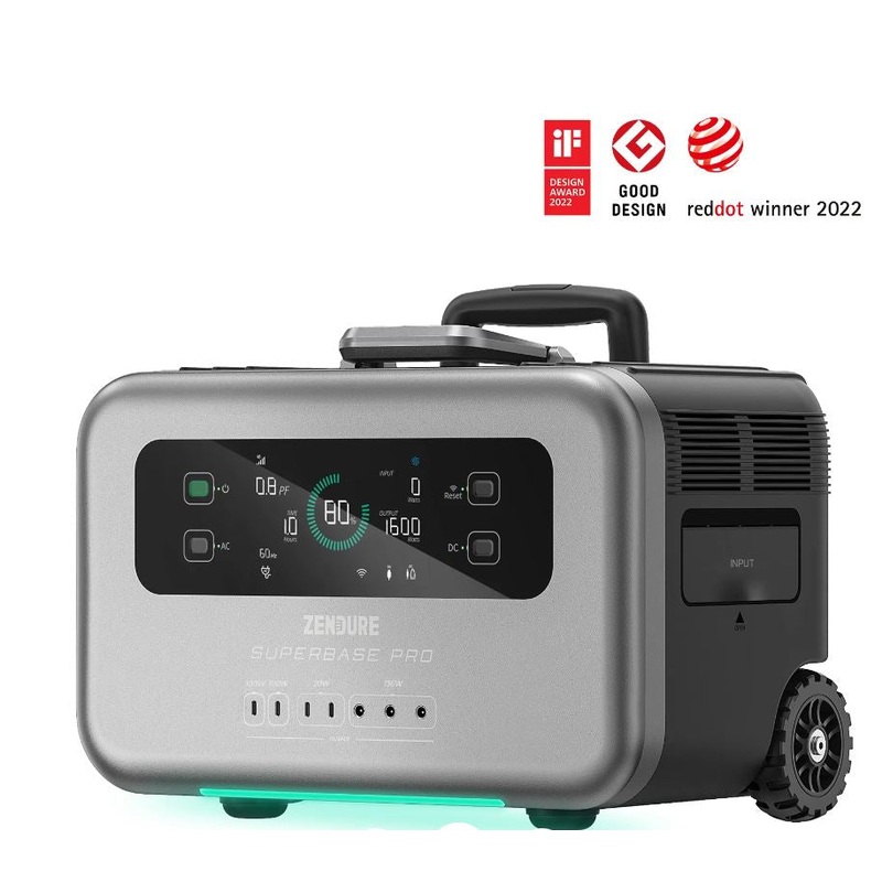 Zendure SuperBase Pro 2000 Portable Power Station (3000 Recharge Cycles)