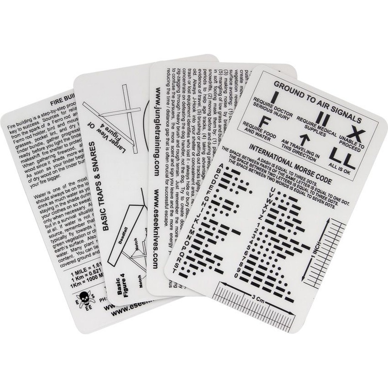ESEE Izula Gear Survival Tips Card Set