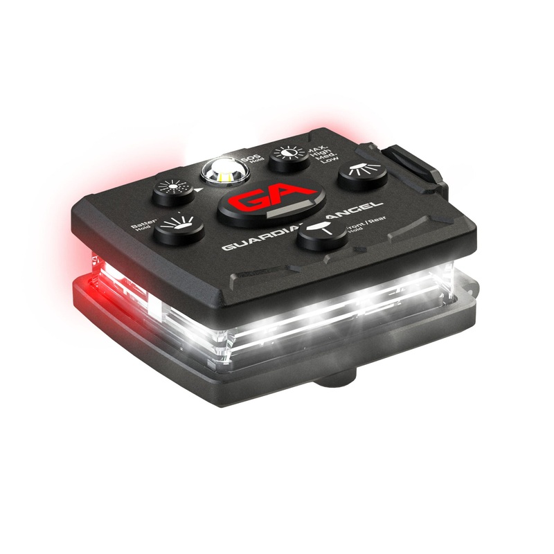 Guardian Angel Micro Series Wearable Safety Light (White/ Red)