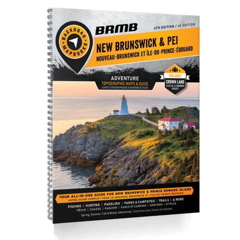 New Brunswick & PEI Backroad Mapbook 4th Edition | BRMB