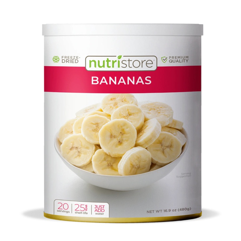 Nutristore Freeze Dried Bananas (#10 Can)