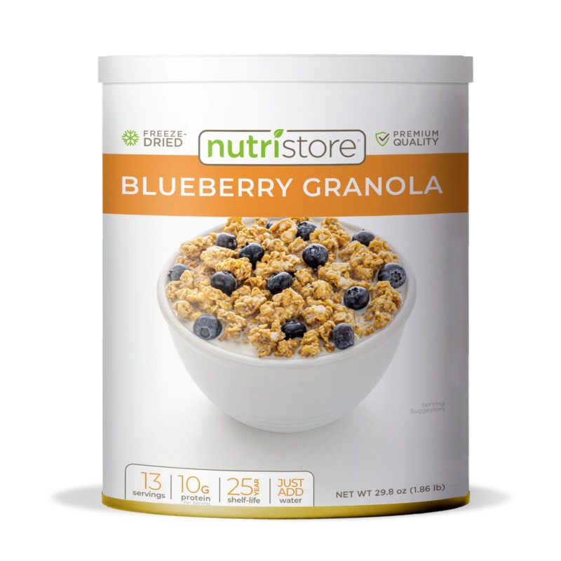 Nutristore Freeze Dried Blueberry Granola (#10 Can)