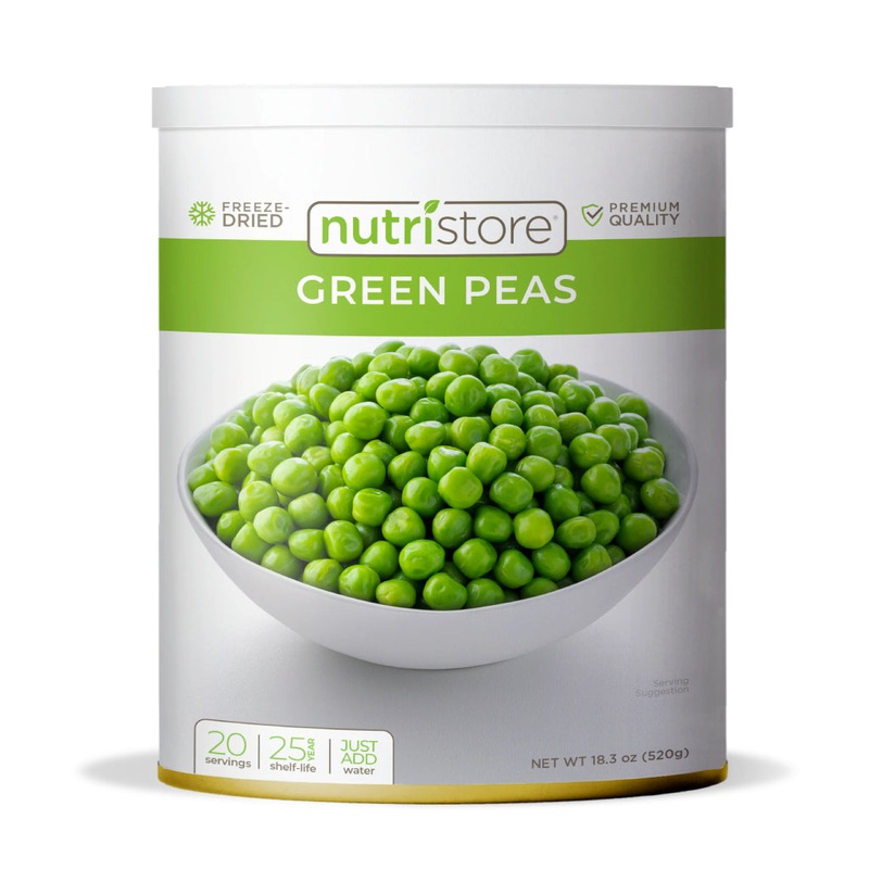 Nutristore Freeze Dried Green Peas (#10 Can)