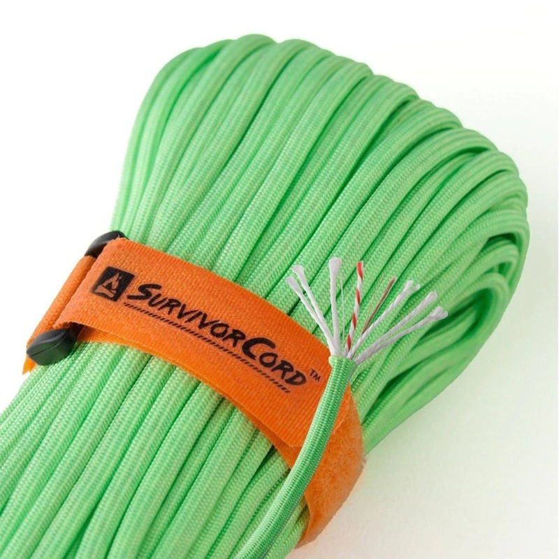 TITAN SurvivorCord (ZOMBIE GREEN) | 100 Feet | Patented Military Type III 550