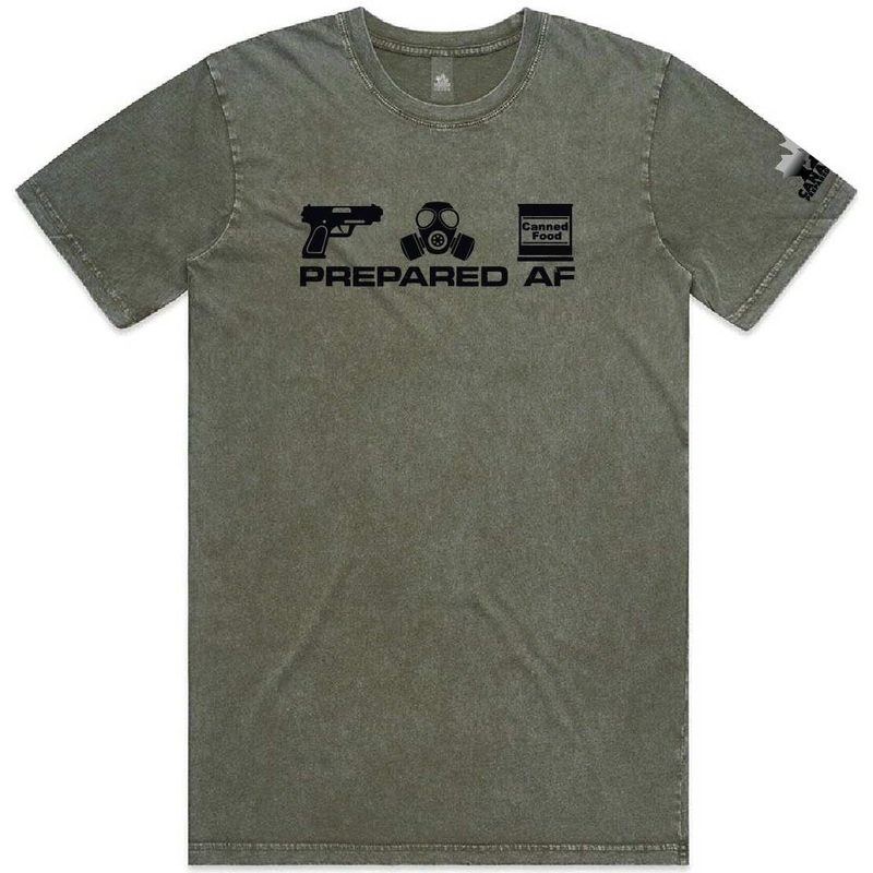Men's "Prepared AF" T-Shirt | Stone Wash