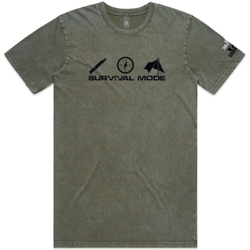 Men's Survival Mode T-Shirt | Stone Wash