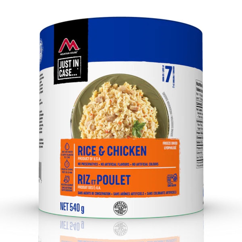 Mountain House Freeze Dried Rice and Chicken (#10 Can)