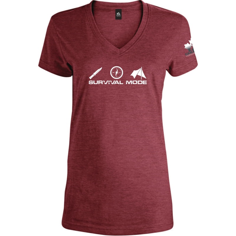 Women's Survival Mode V-Neck T-Shirt