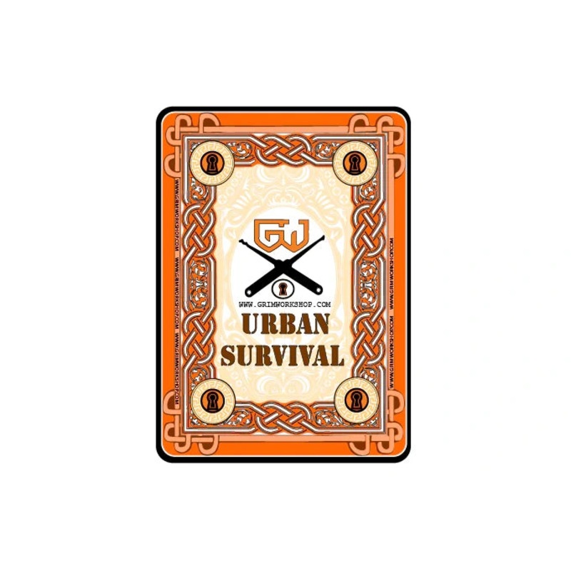 Grim Workshop Survival 54-Card Lockpicking & Urban Survival Deck
