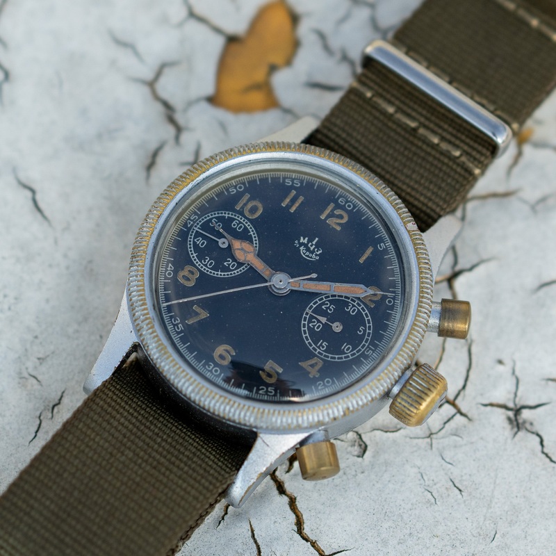 Soviet-Made Glashtte Flieger Chronograph Watch