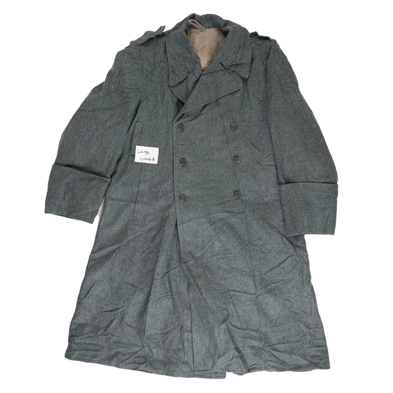 Grade 2 Swiss Grey Wool Greatcoat (Plastic Buttons)