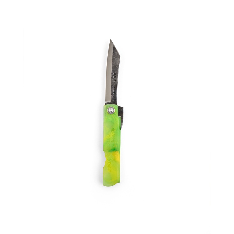 Allday Goods x Outsiders Store Folding Knife - Green / Yellow