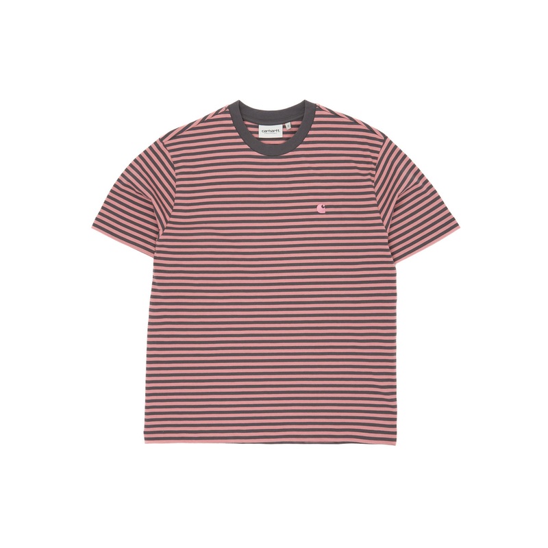 Carhartt WIP Women's Verner T-Shirt - Graphite / Dusty Rose
