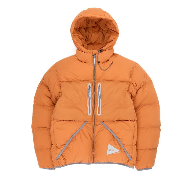 Gramicci x And Wander Down Jacket - ORANGE