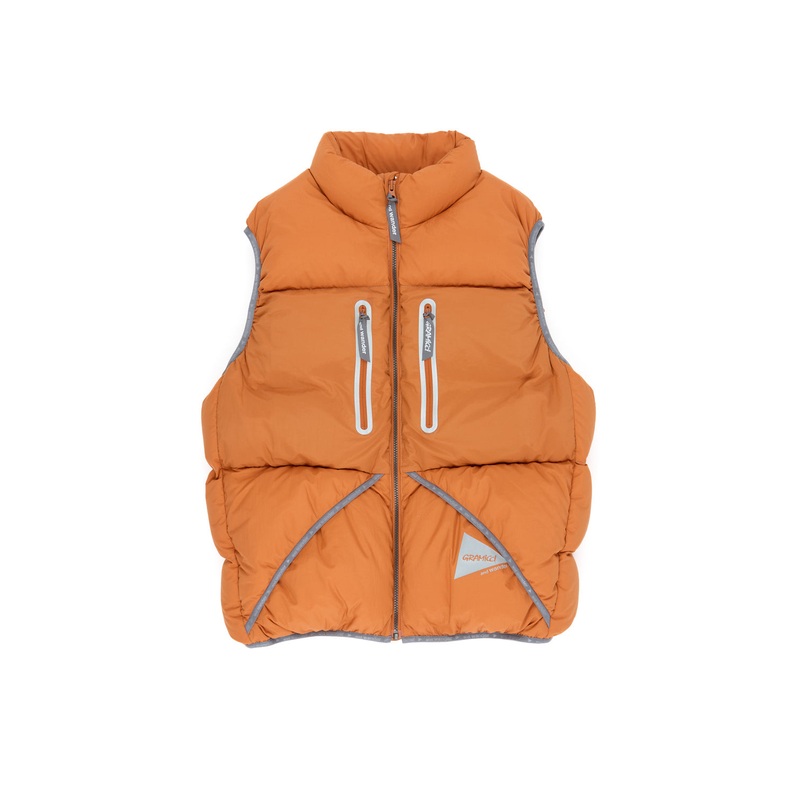 Gramicci x And Wander Down Vest - Orange