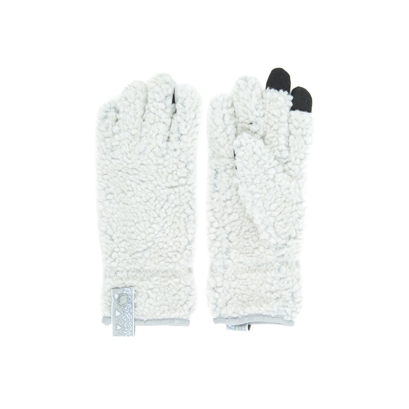 Gramicci x And Wander JQ Tape Fleece Glove - Light Gray