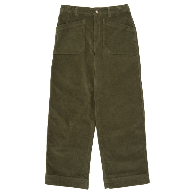 Patagonia Women's Wide Leg Cord Pants - Basin Green
