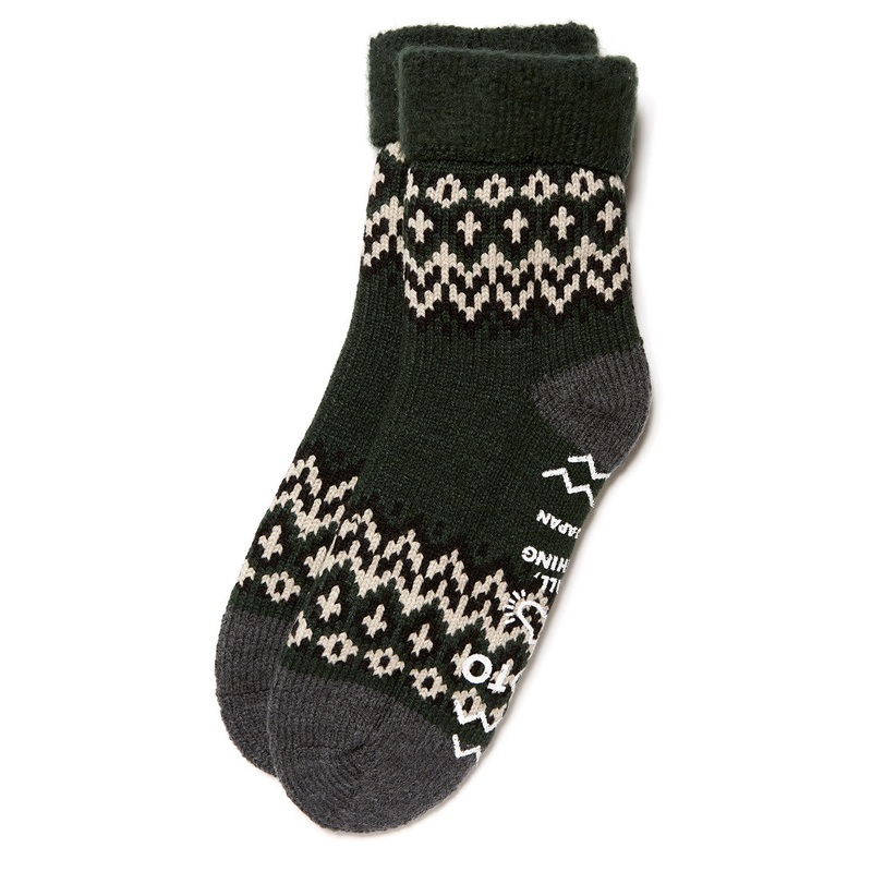 ROTOTO Comfy Room Nordic Socks - Dark Green