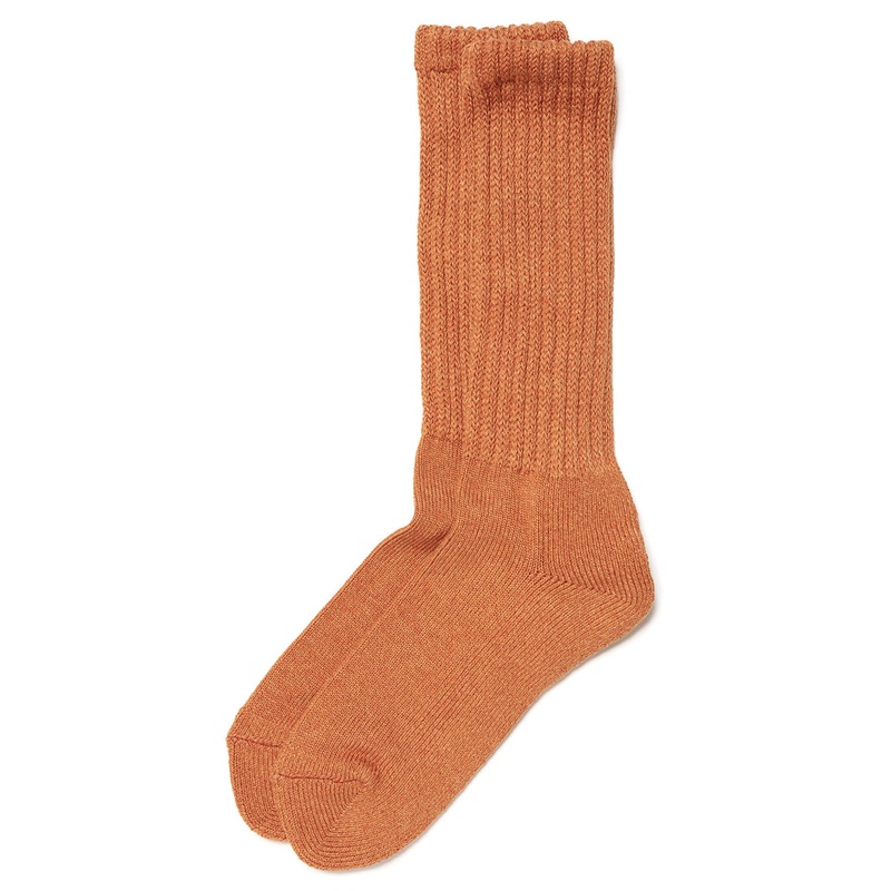 ROTOTO Loose Pile Socks - Mix Orange