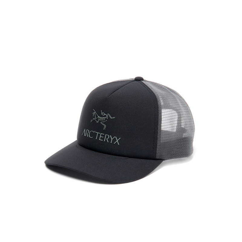 Arc'teryx Bird Word Trucker Curved Cap - Black / Graphite