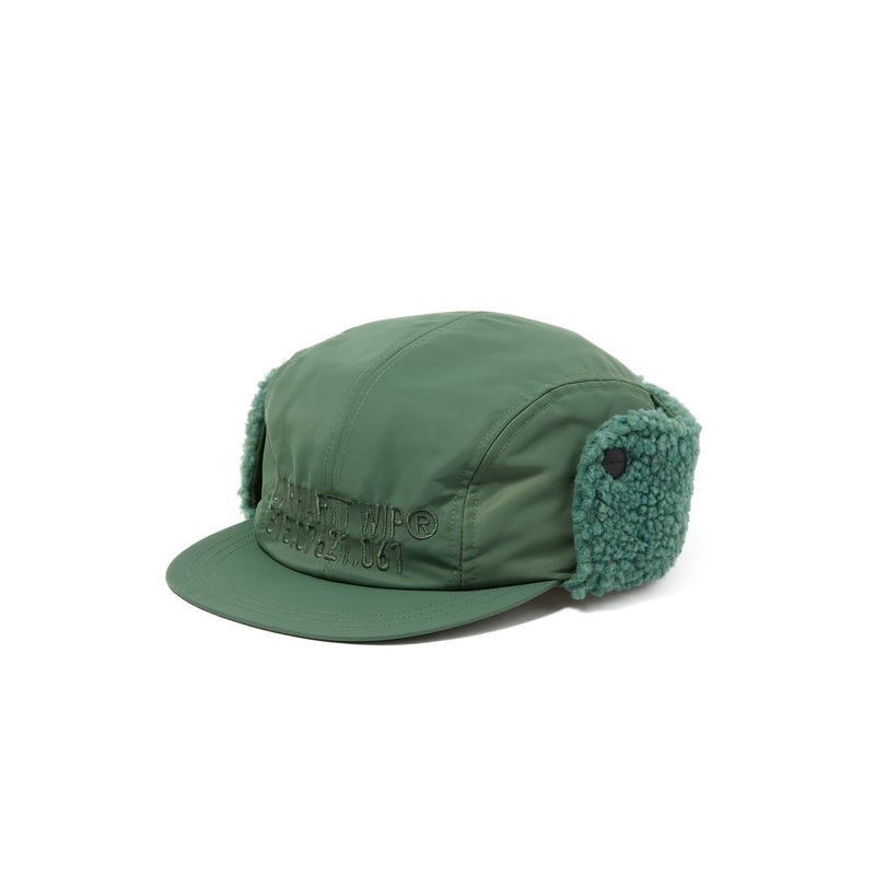 Carhartt WIP Olten Ear Guard Cap - Duck Green / Duck Green