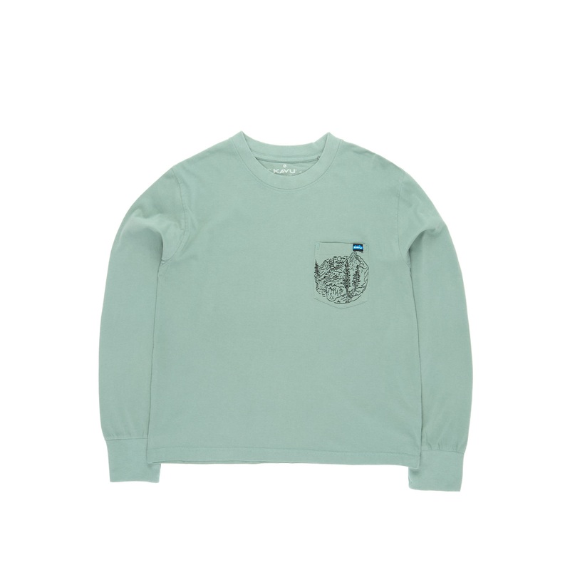 KAVU Women's Westray Long Sleeve Tee - Chinois Green