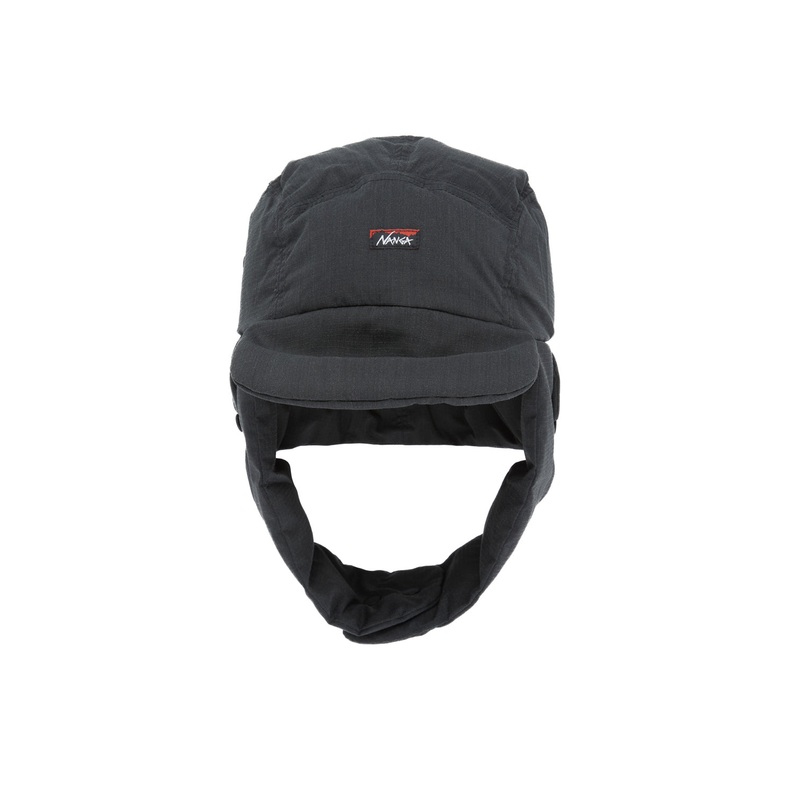 Nanga Hinoc Ripstop Down Ear Flap Cap - Black
