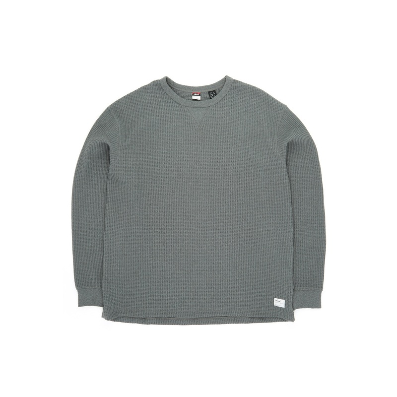 Nanga Men's Eco Hybrid Waffle Long Sleeve Tee - Heather Grey