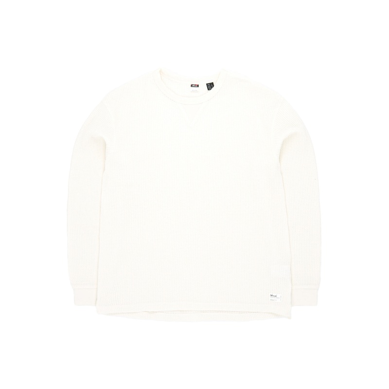 Nanga Men's Eco Hybrid Waffle Long Sleeve Tee - White