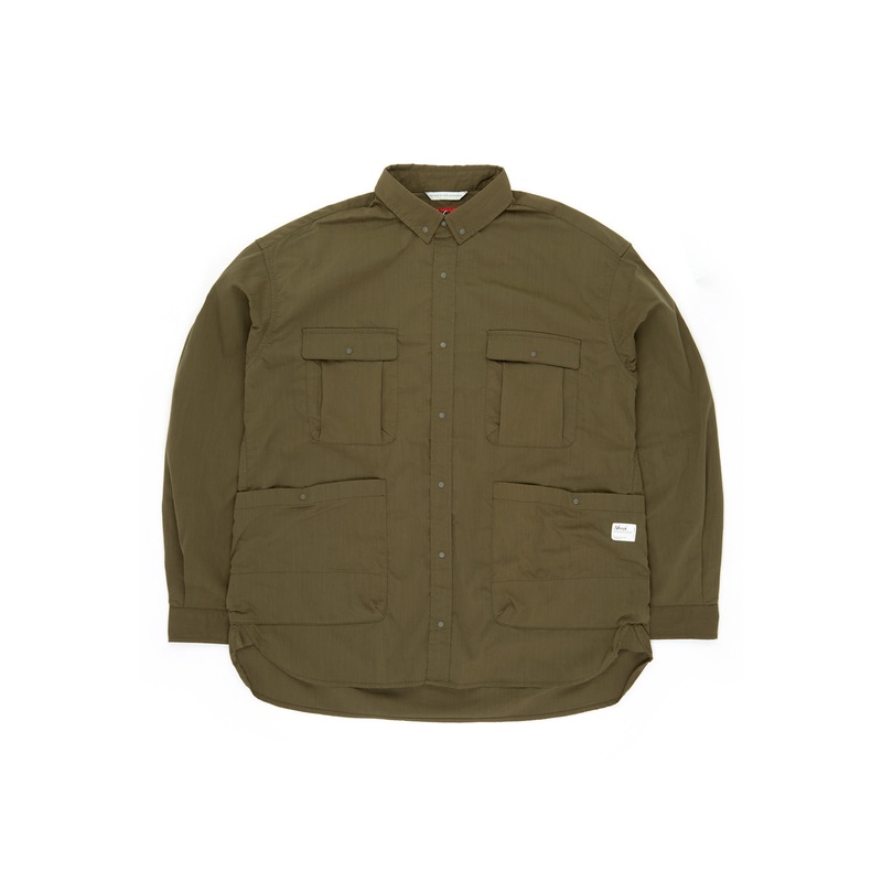Nanga Men's Hinoc Ripstop Camp Shirt - Army Green