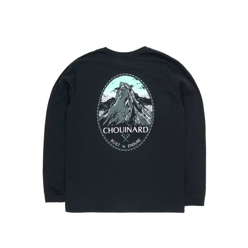 Patagonia Men's Long Sleeve Chouinard Crest Responsibili-Tee - Black