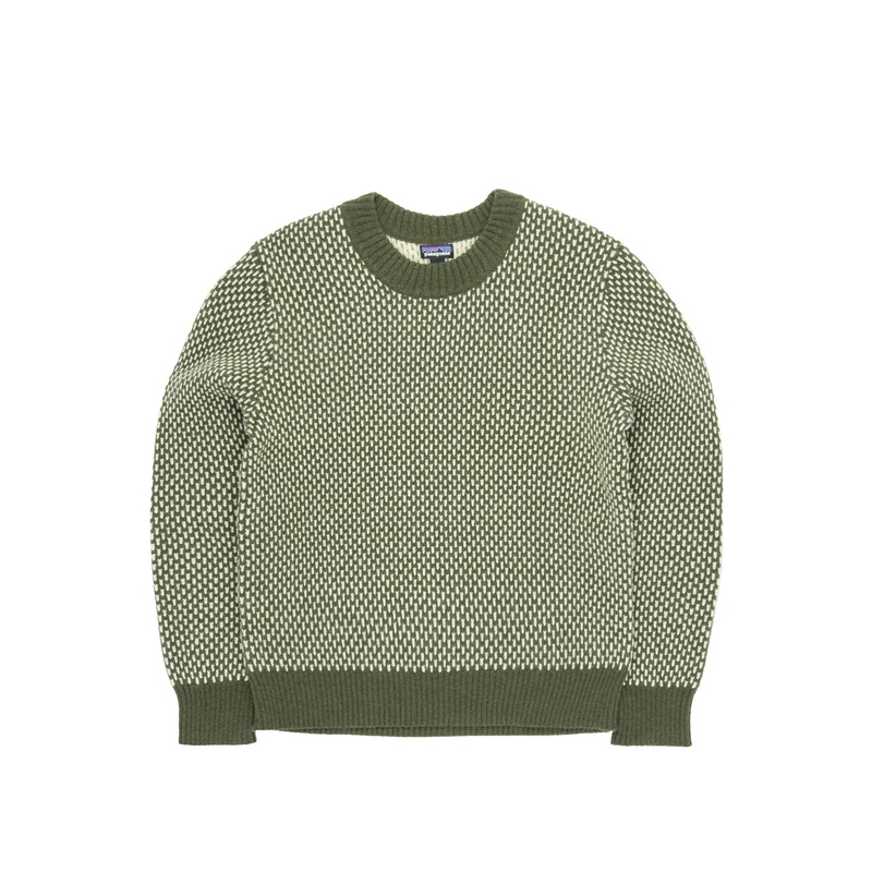 Patagonia Women's Recycled Wool-Blend Crewneck Sweater - Ridge: Pine Needle Green