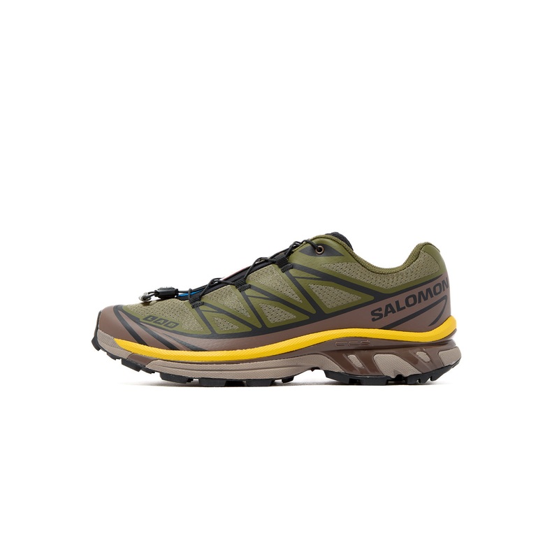 Salomon XT-6 Trainers - Olive Night / Black / Sulphur