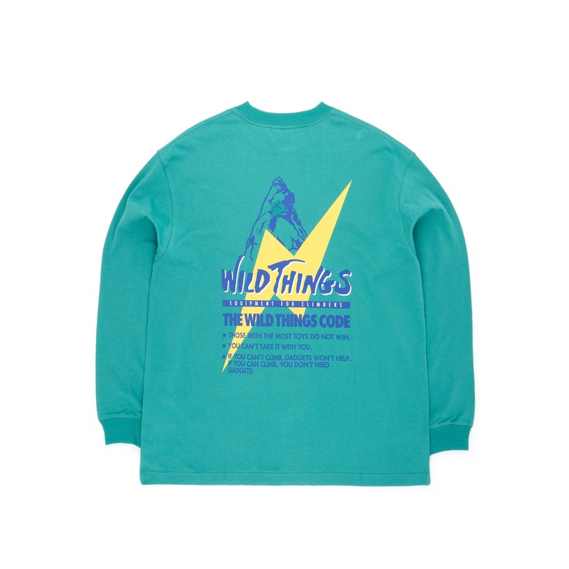 Wild Things Men's Long Tee 1 - Green