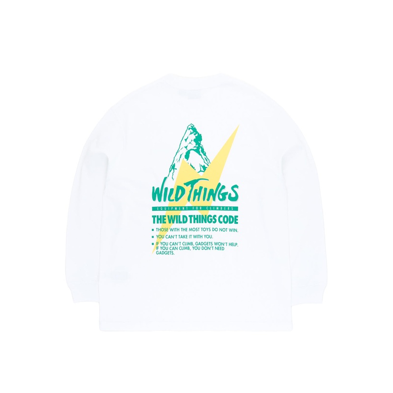 Wild Things Men's Long Tee 1 - White