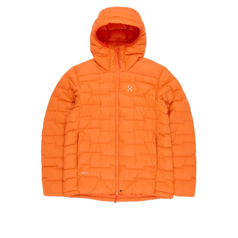 Haglofs Men's ROC Flash Down Hooded Jacket - Blaze Orange