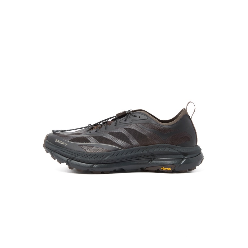 Hoka x Satisfy Mafate Speed 4 Lite Trainers - Coffee
