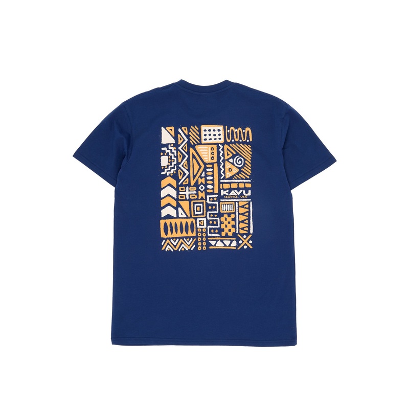 KAVU Men's Chalk Marks Tee - Agean
